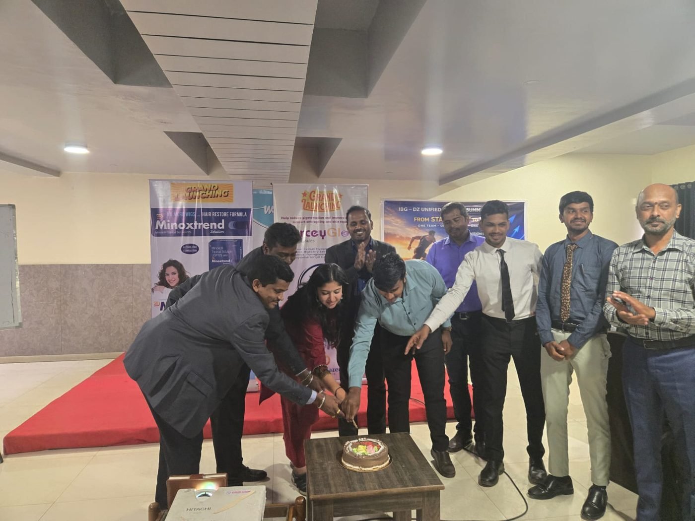 Colleagues gathered for the ceremonial inauguration