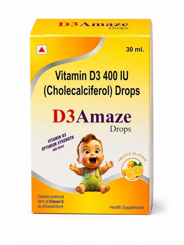 D3 Amaze vitamin D3 drops pack